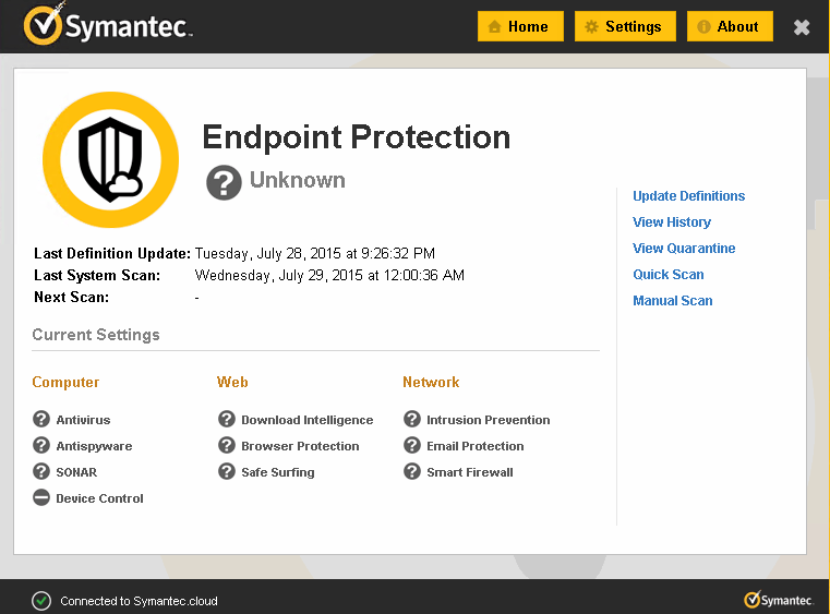 how to update symantec endpoint protection